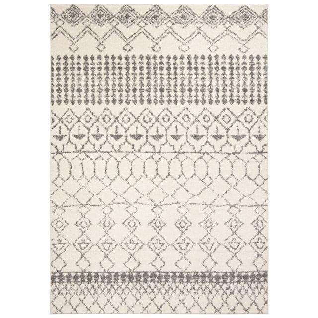 Tulum TUL229 Power Loomed Area Rug - Ivory/Grey - 6'x9' - Safavieh.