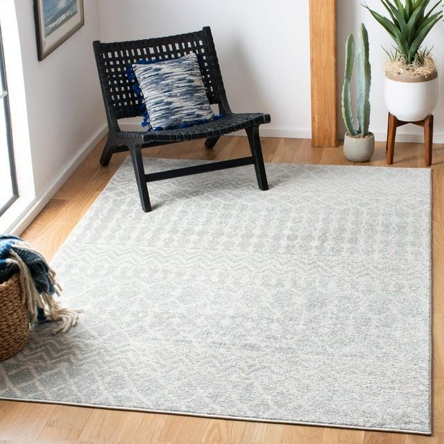 Tulum TUL270 Power Loomed Area Rug - Light Grey/Ivory - 6'7"x6'7" - Safavieh.