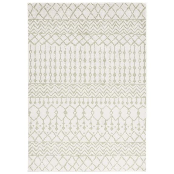 Tulum TUL270 Power Loomed Area Rug - Ivory/Sage - 6'x9' - Safavieh.