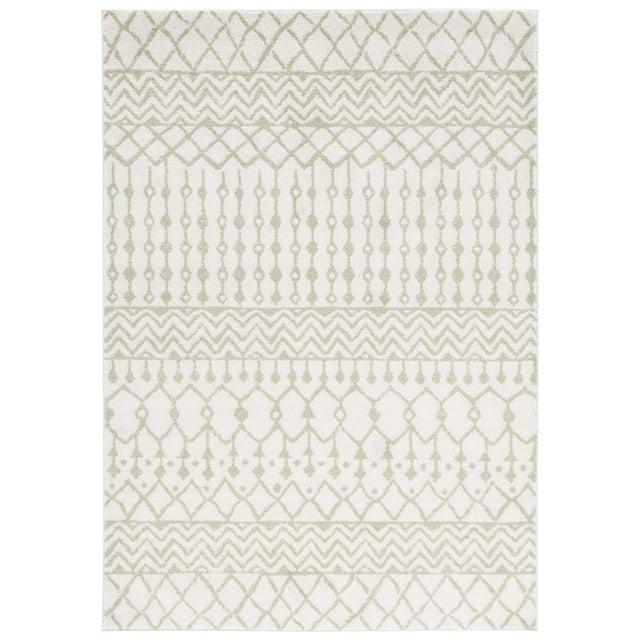 Tulum TUL270 Power Loomed Area Rug - Ivory/Sage - 6'x9' - Safavieh.