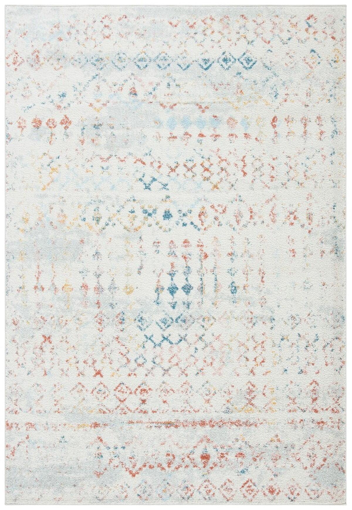 Tulum TUL240 Power Loomed Area Rug - Ivory/Pink - 4'x6' - Safavieh.