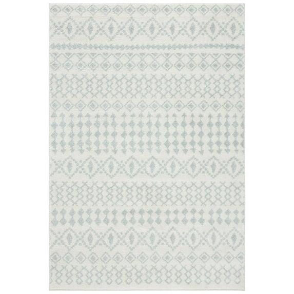 Tulum TUL240 Power Loomed Indoor Area Rug - Ivory/Light Grey - 5'3"x7'6" - Safavieh