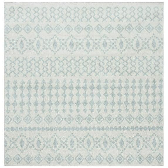 Tulum TUL240 Power Loomed Area Rug - Ivory/Light Grey - 6'7"x6'7" - Safavieh.