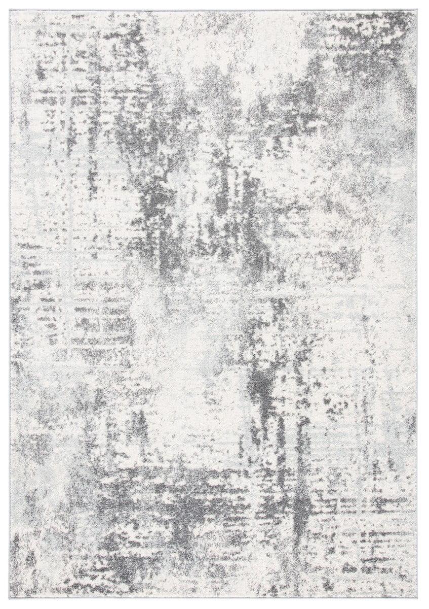 Tulum TUL232 Power Loomed Area Rug - Ivory/Charcoal - 4'x6' - Safavieh.
