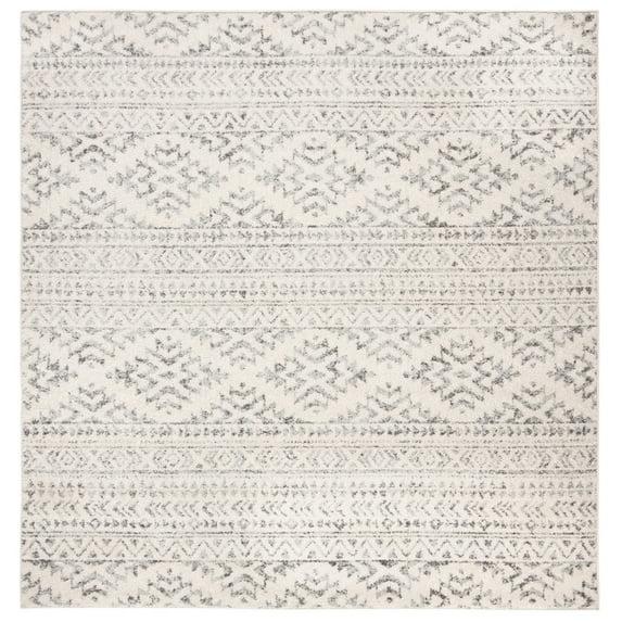 Tulum TUL272 Power Loomed Area Rug - Ivory/Grey - 3'x3' - Safavieh.