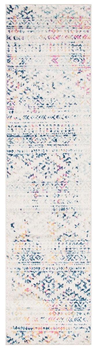 Tulum TUL272 Power Loomed Accent Rug - Ivory/Blue - 2'x5' - Safavieh.