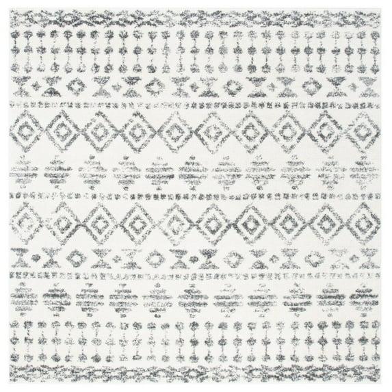 Tulum TUL656 Power Loomed Area Rug - Ivory/Grey - 6'7"x6'7" - Safavieh.