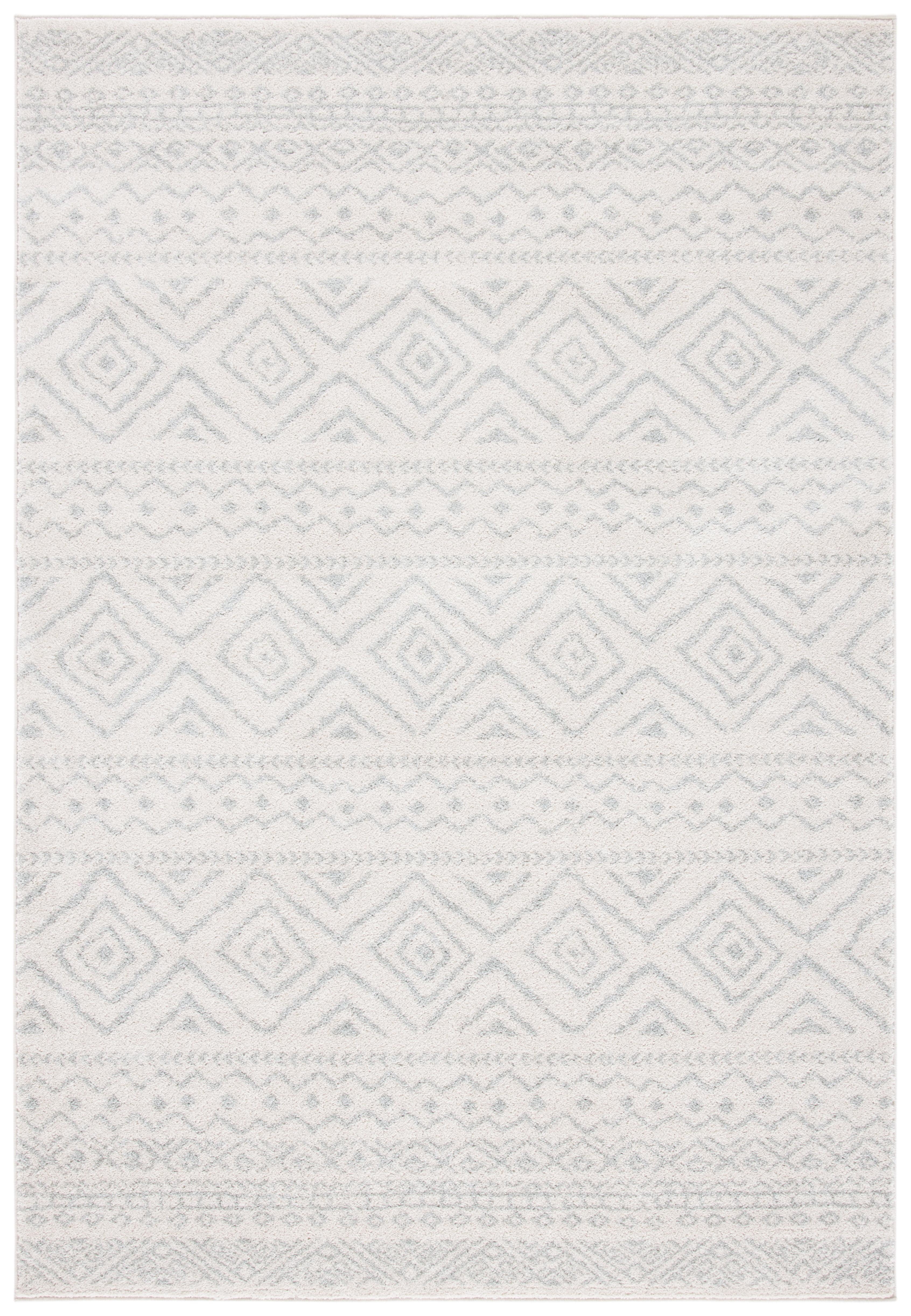 Tulum TUL267 Power Loomed Indoor Area Rug - Ivory/Light Grey - 6'x9' - Safavieh