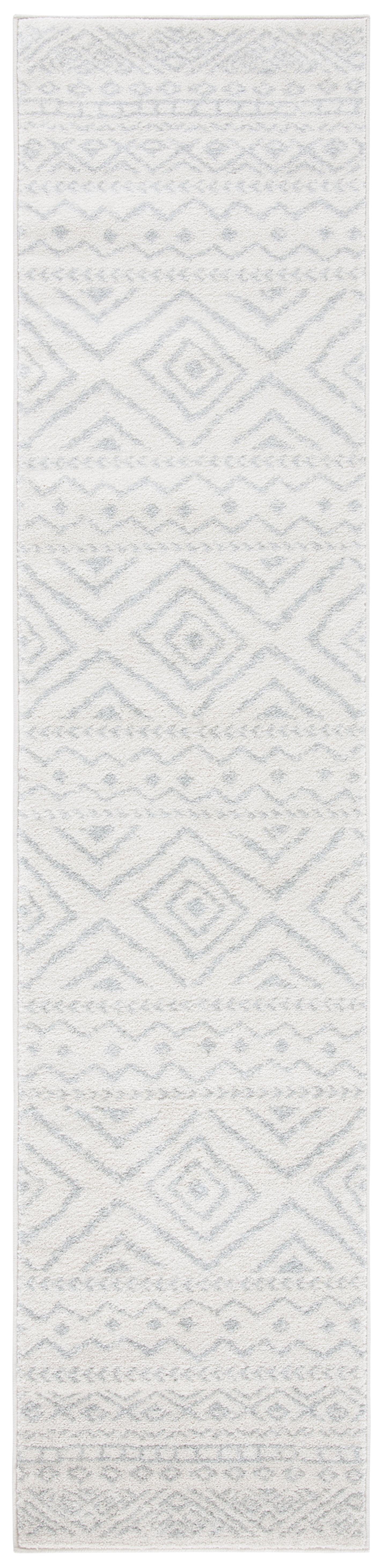 Tulum TUL267 Power Loomed Runner Rug - Ivory/Light Grey - 2'x9' - Safavieh.