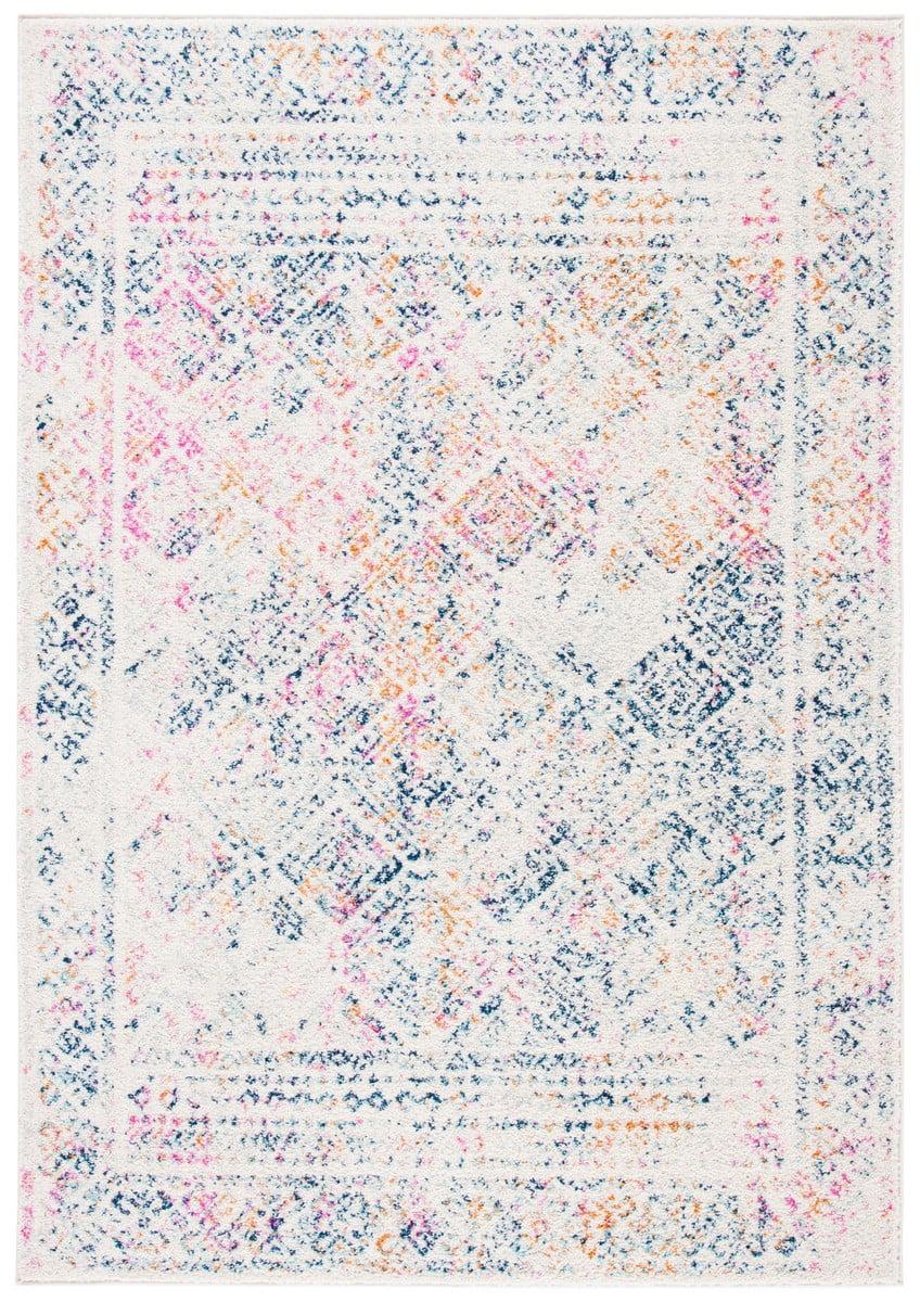 Tulum TUL264 Power Loomed Indoor Area Rug - Ivory/Dark Blue - 8'x10' - Safavieh