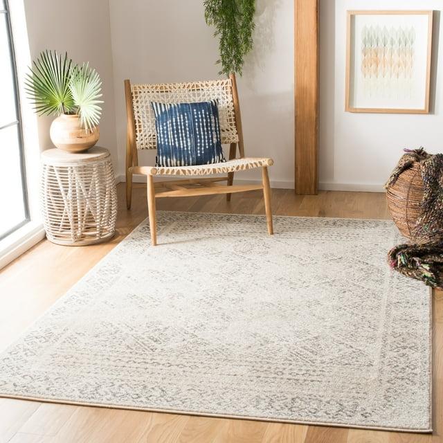 Tulum TUL264 Power Loomed Indoor Area Rug - Ivory/Grey - 8'x10' - Safavieh