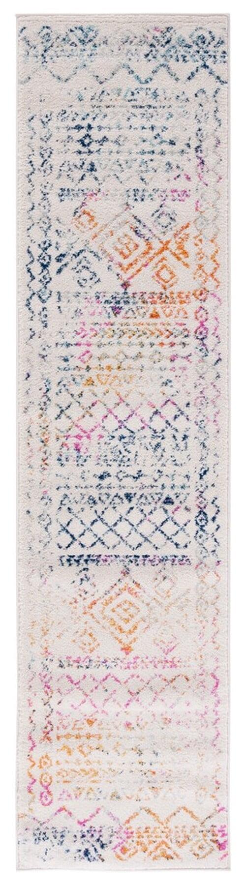 Tulum TUL268 Power Loomed Accent Rug - Ivory/Fuchsia - 2'x5' - Safavieh.