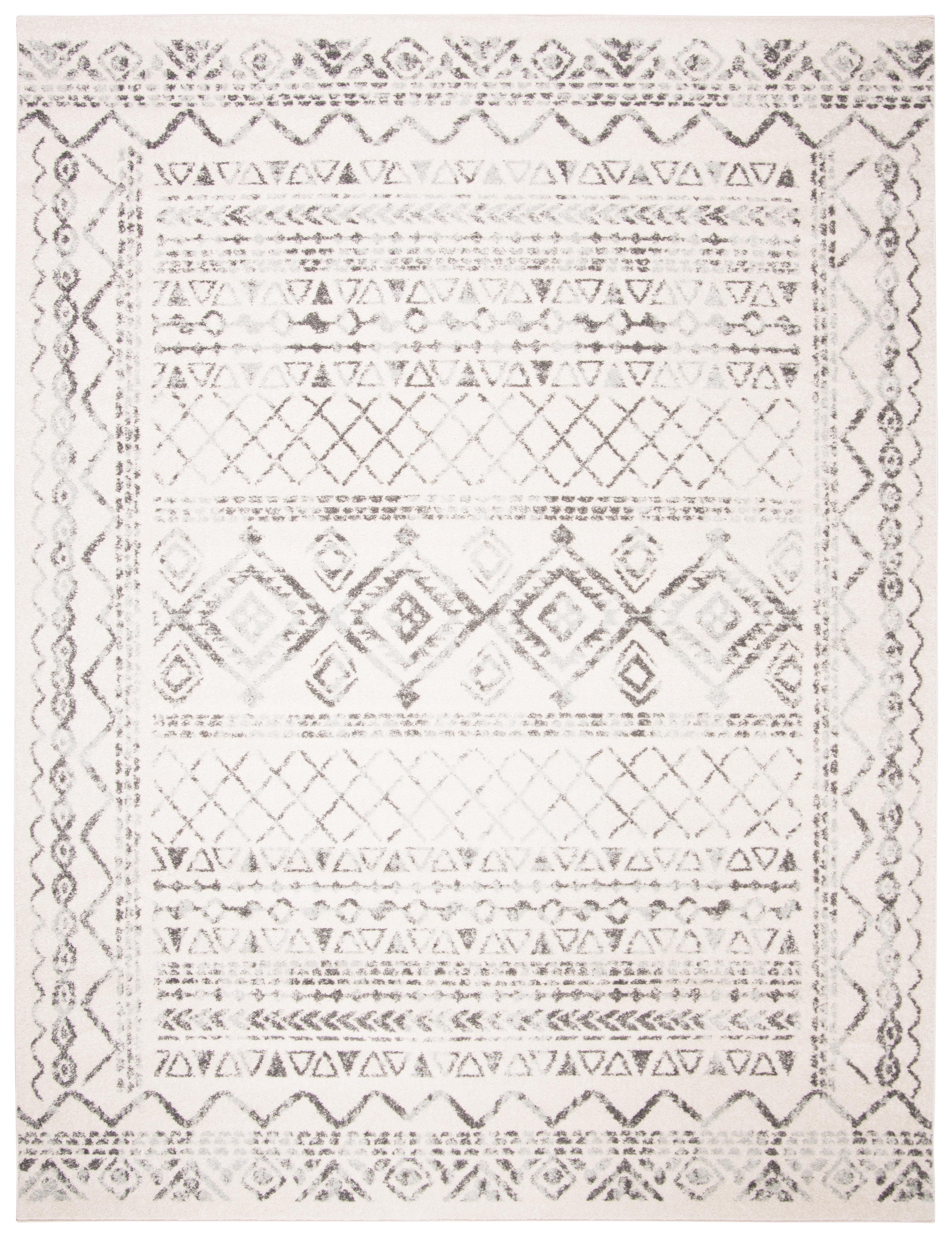SAFAVIEH Tulum Ronald Oriental Area Rug, Ivory/Grey, 10' x 13'