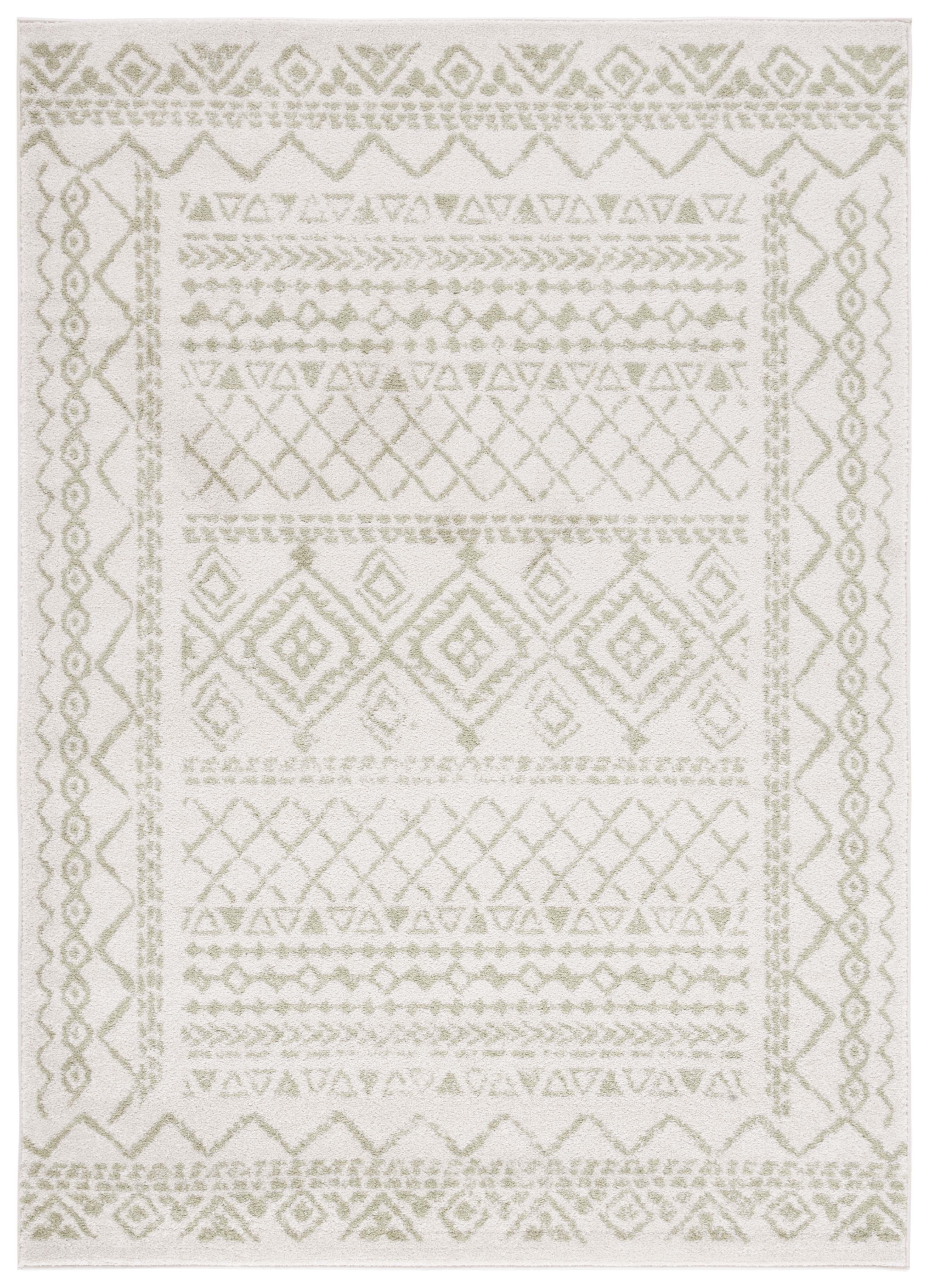 Tulum TUL268 Power Loomed Area Rug - Ivory/Sage - 3'x5' - Safavieh.