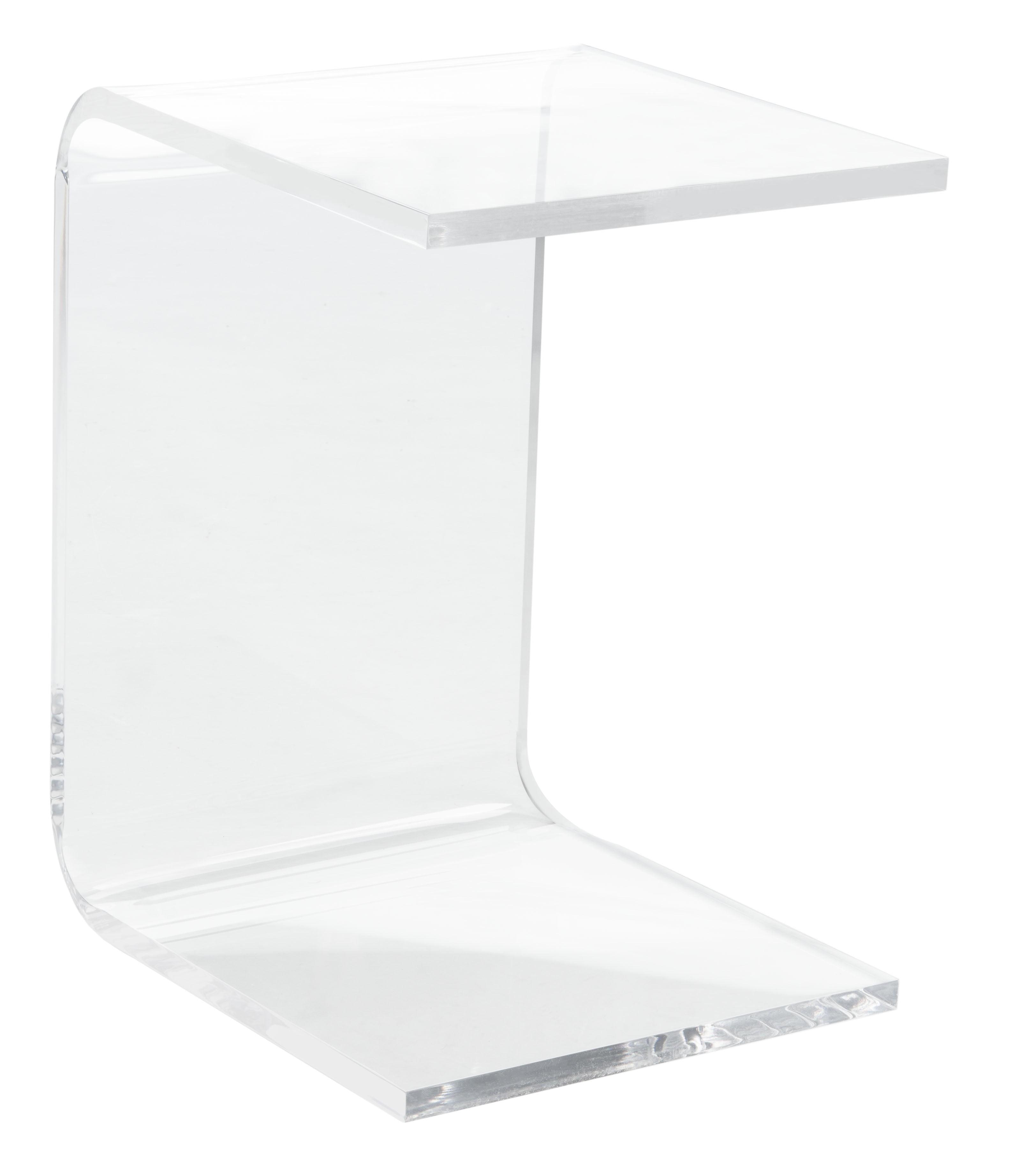 Upton Acrylic Side Table - Clear - Safavieh.