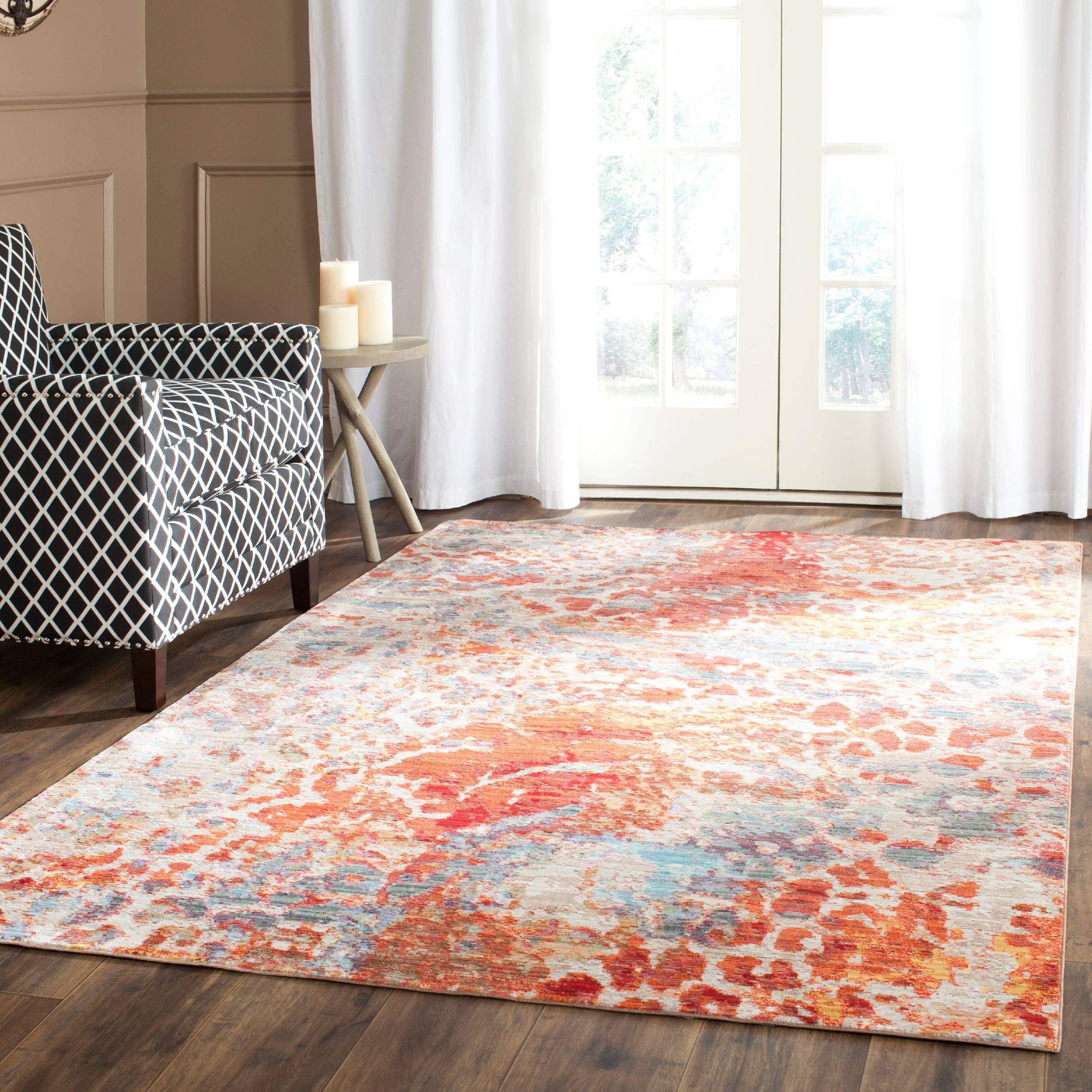 Valencia Multi-Color Synthetic 5' x 8' Area Rug