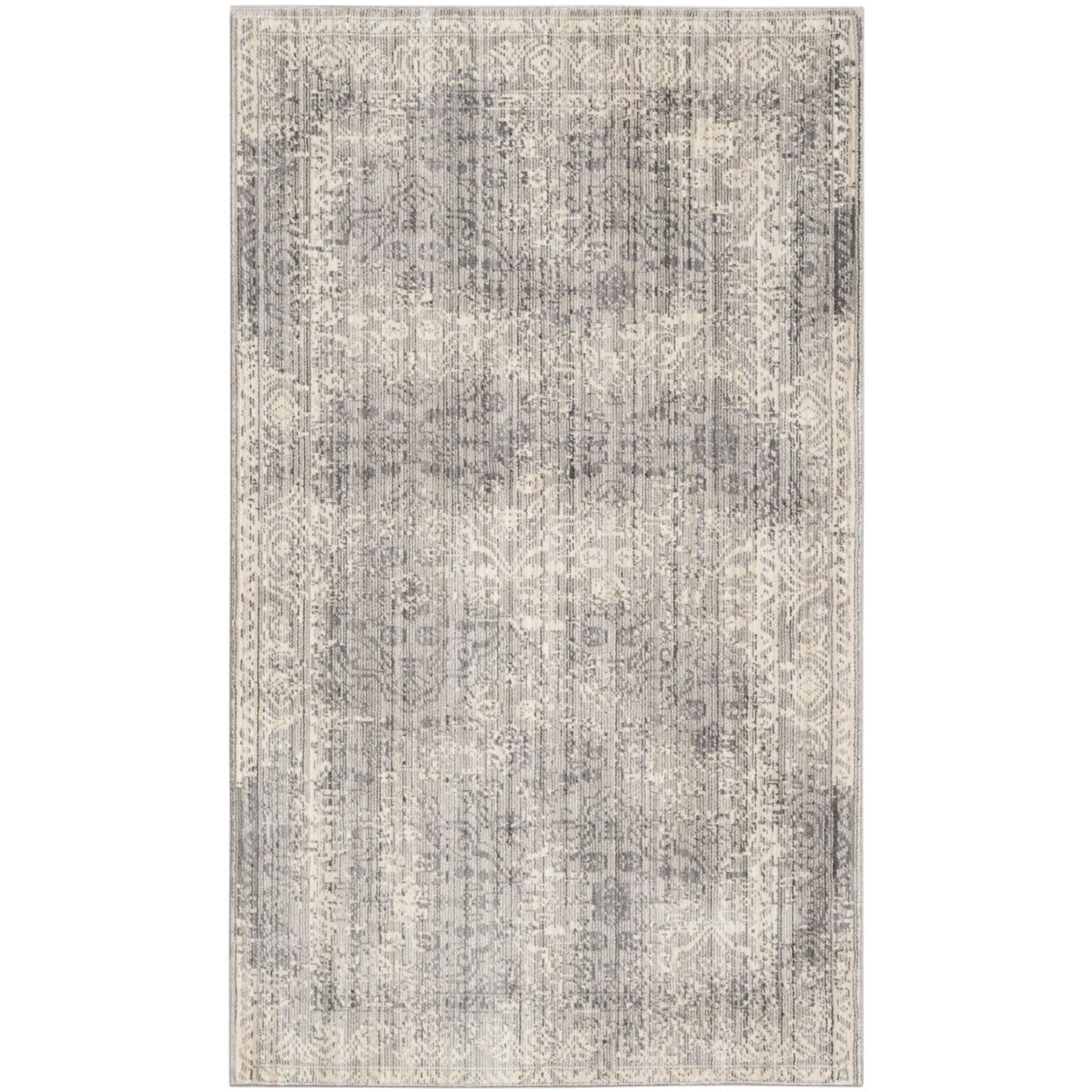 Valencia Overdyed Beige Synthetic Rectangular Easy-Care Area Rug