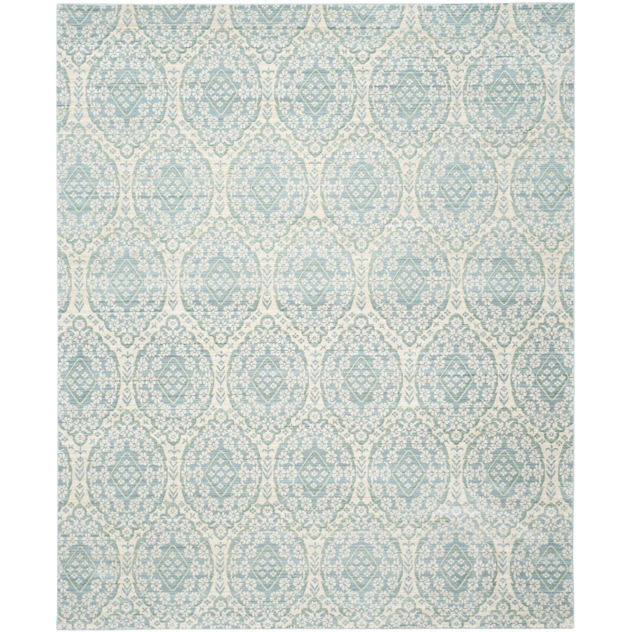 Alpine Cream Hand-Knotted Synthetic 4' x 6' Area Rug