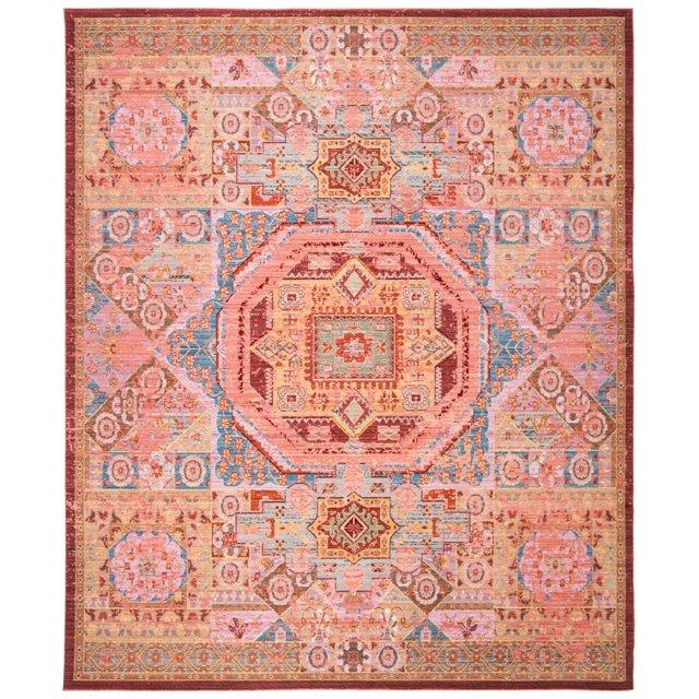 Valencia VAL216 Power Loomed Area Rug - Multi - 6'7"x6'7" - Safavieh.