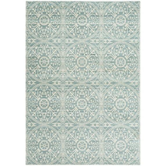 Valencia VAL214 Power Loomed Indoor Area Rug - Alpine/Cream - 5'x8' - Safavieh