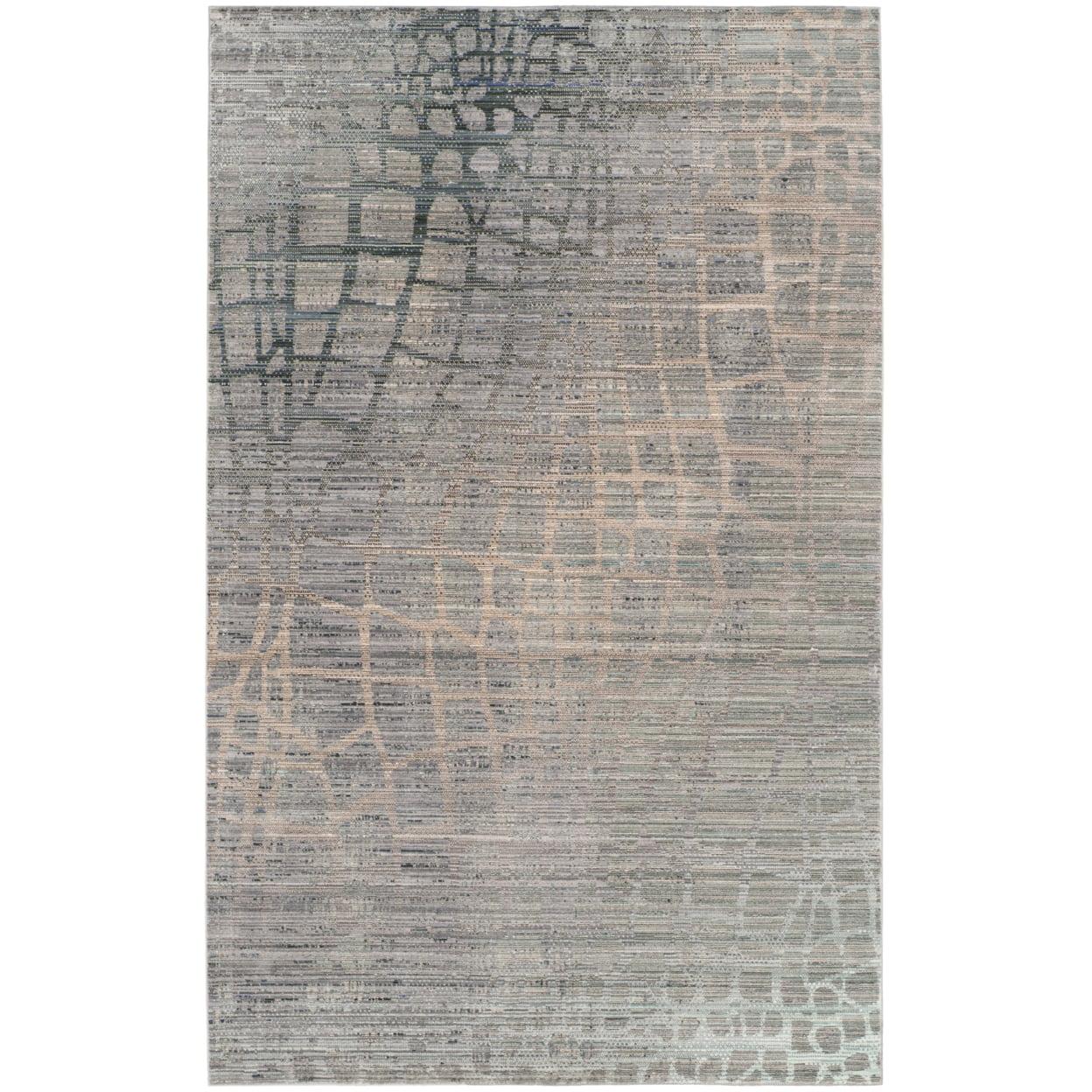 Valencia VAL204 Power Loomed Area Rug - Grey/Multi - 4'x6' - Safavieh.