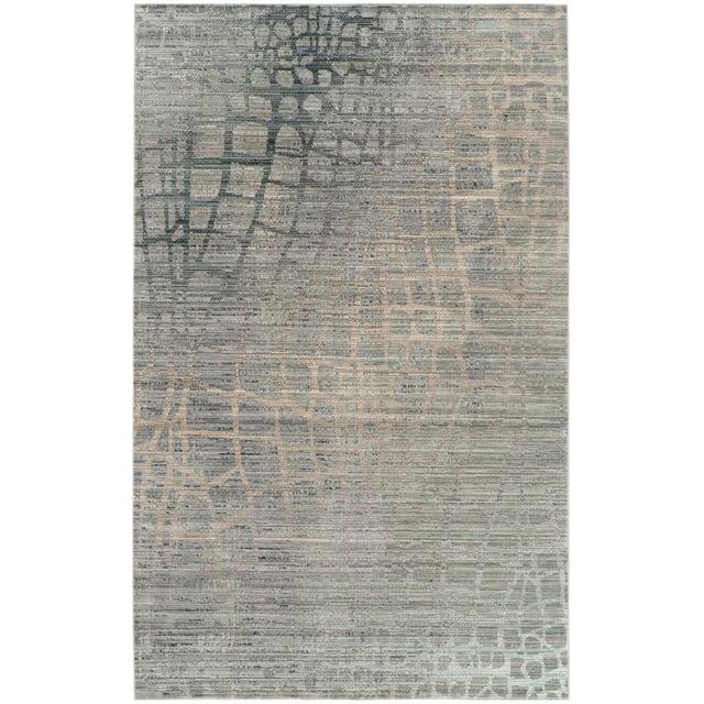 Valencia VAL204 Power Loomed Area Rug - Grey/Multi - 4'x6' - Safavieh.