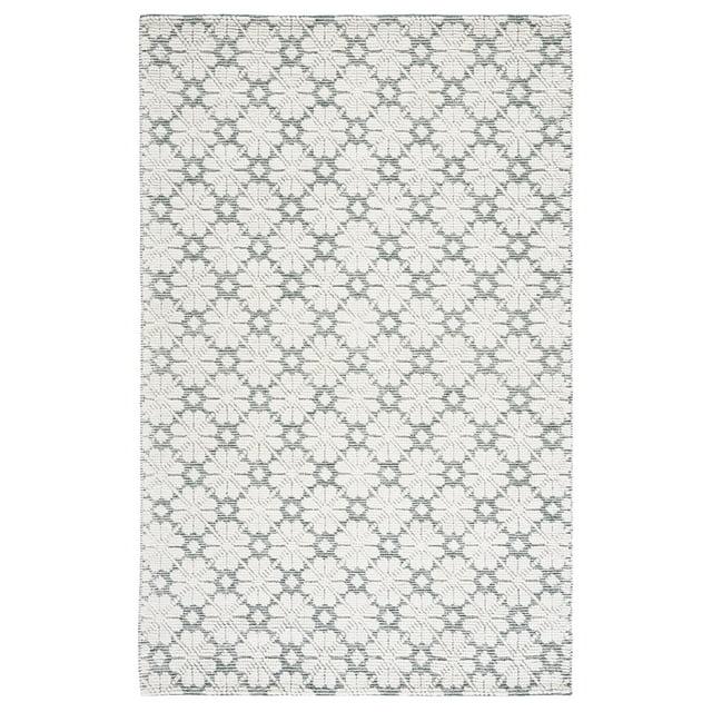 Vermont VRM303 Hand Woven Area Rug - Ivory/Green - 6'x9' - Safavieh.