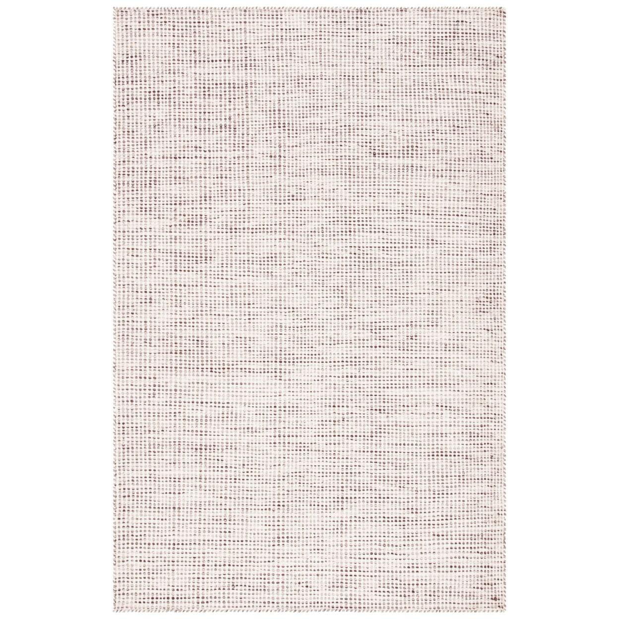 Ivory Hand Tufted Wool Rectangular Area Rug 6' x 9'