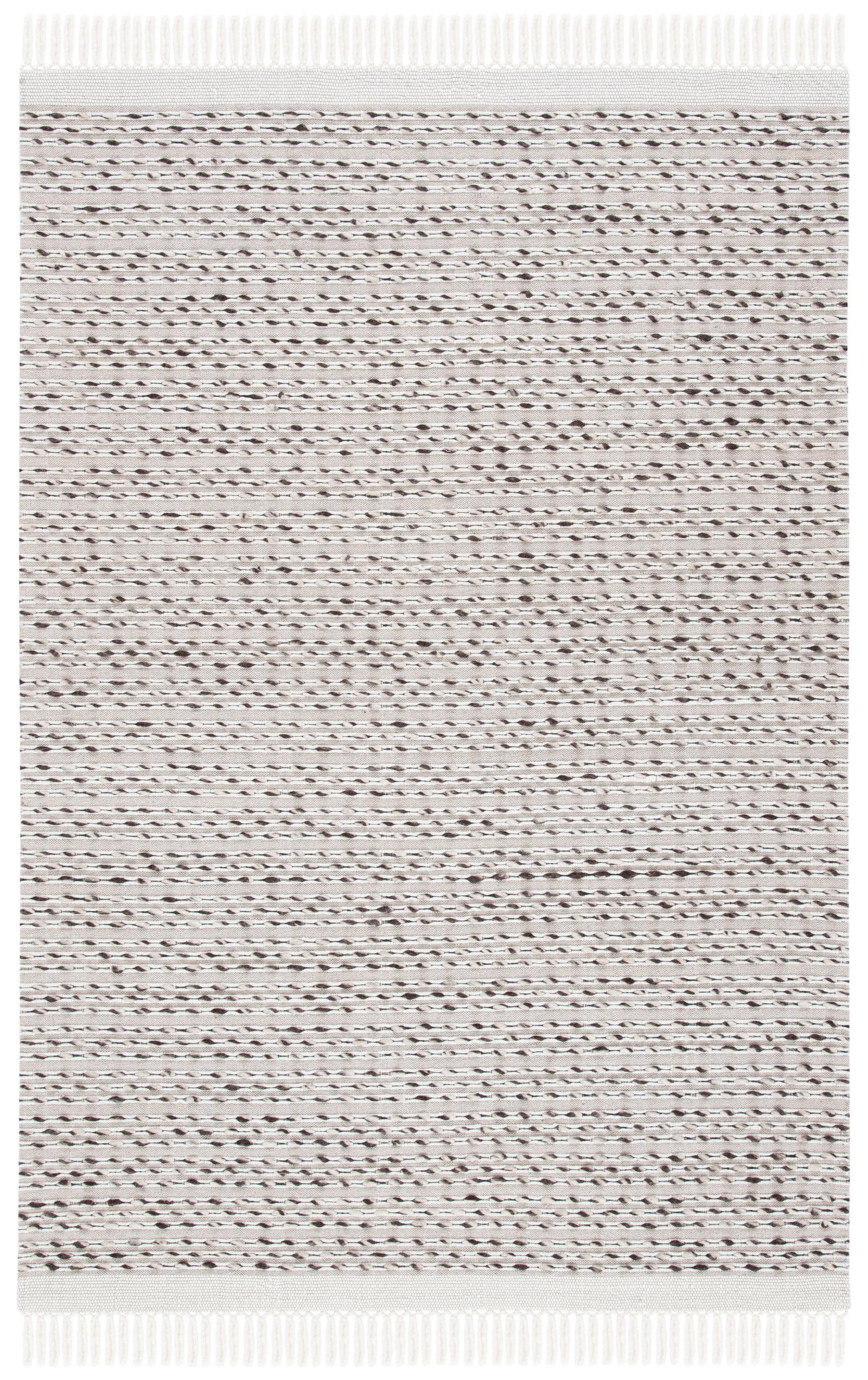 Ivory Hand-Knotted Wool Square Area Rug