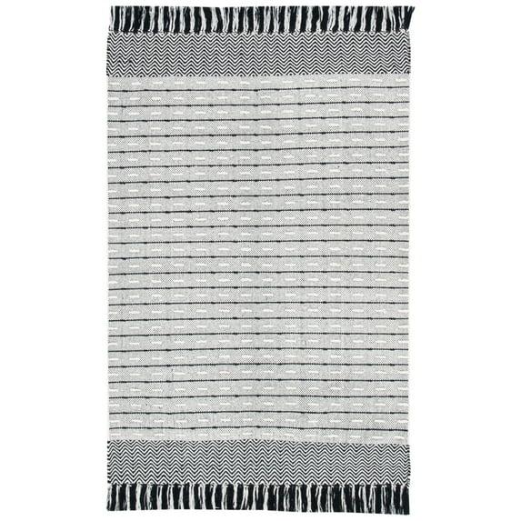 Vermont VRM504 Power Loomed Area Rug - Ivory/Black - 3'x5' - Safavieh.