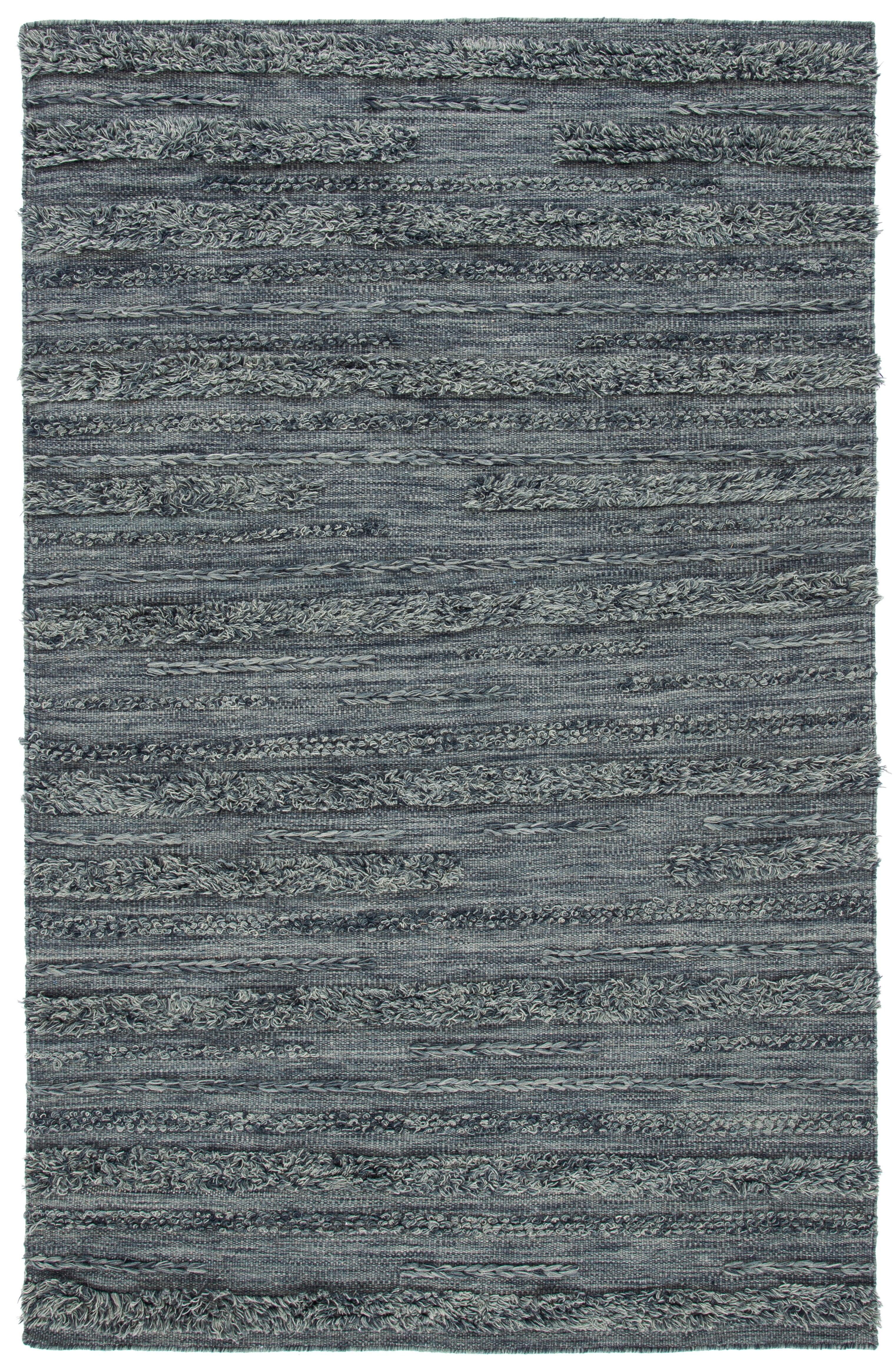 Laurel Foundry Modern Farmhouse® Hartzler Handmade Flatweave Charcoal/Ivory Area Rug
