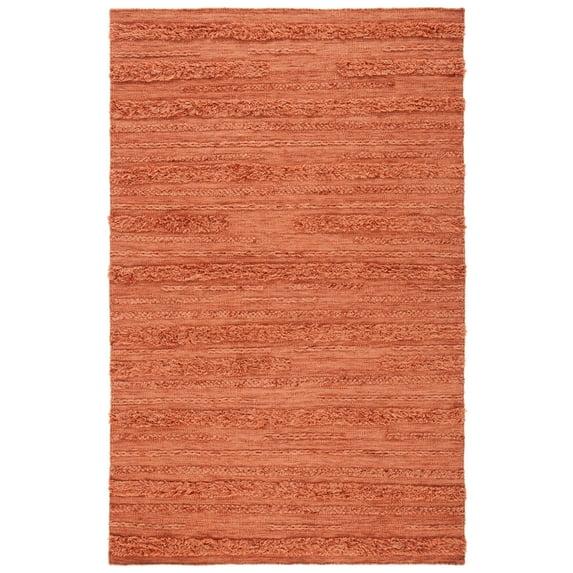 Laurel Foundry Modern Farmhouse® Hartzler Hand-Woven Flatweave Wool/Cotton Rust/Orange Area Rug