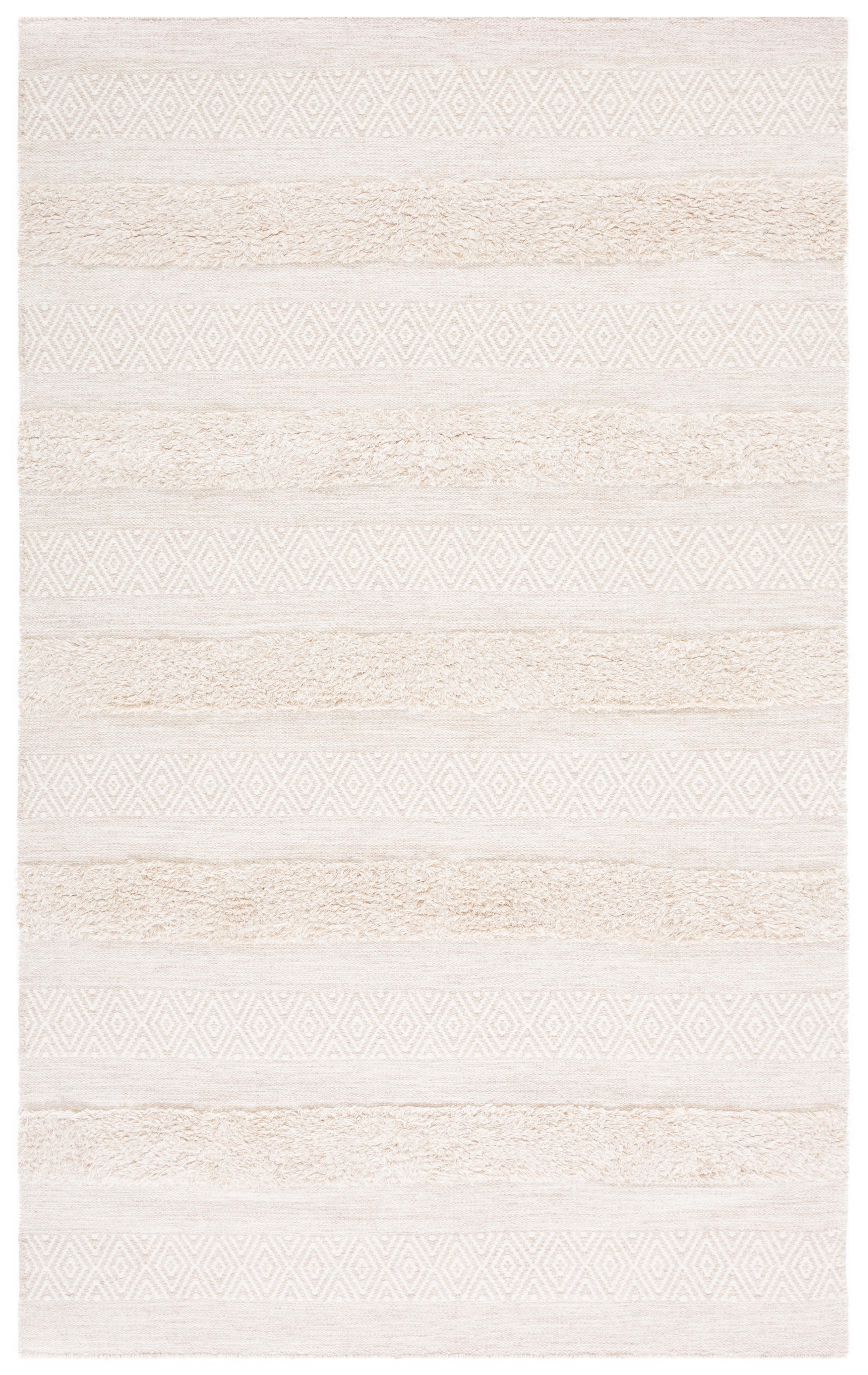 Kenya KNY951 Hand Knotted Area Rug - Ivory - 6'x9' - Safavieh