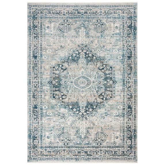 Victoria VIC933 Power Loomed Area Rug - Blue/Grey - 8'x10' - Safavieh.