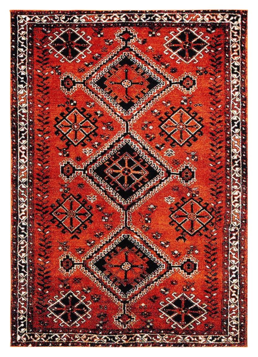Vintage Hamadan VTH293 Power Loomed Indoor Accent Rug - Orange/Red - 2'7"x5' - Safavieh