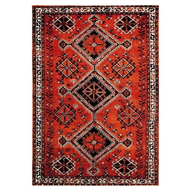Vintage Hamadan VTH293 Power Loomed Indoor Accent Rug - Orange/Red - 2'7"x5' - Safavieh