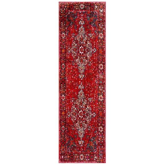 Vintage Hamadan VTH222 Power Loomed Indoor Runner Rug - Red/Multi - 2'3"x14' - Safavieh