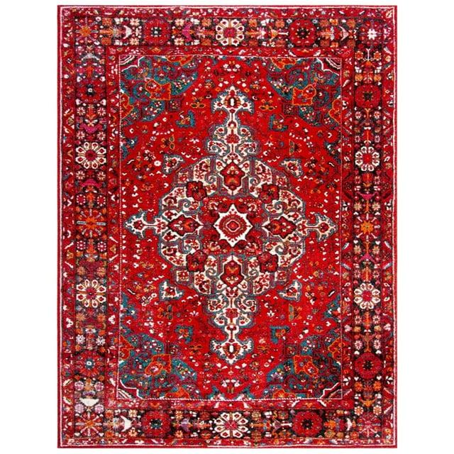 Vintage Hamadan VTH222 Power Loomed Indoor Area Rug - Red/Multi - 6'7"x9' - Safavieh