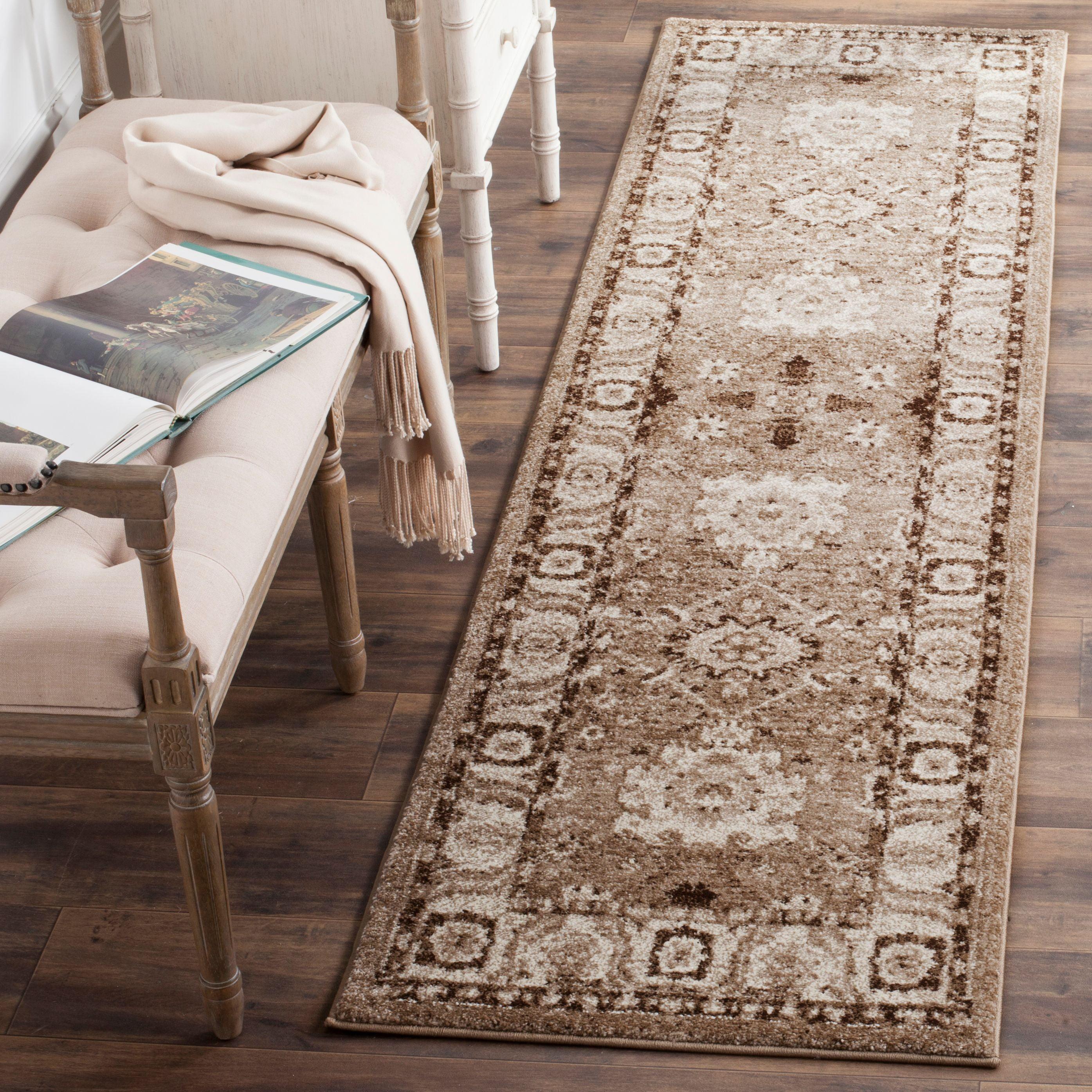 Vintage Hamadan VTH214 Power Loomed Indoor Runner Rug - Taupe - 2'3"x6' - Safavieh.