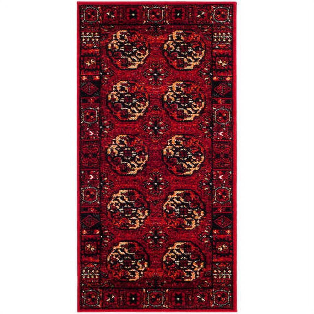 Vintage Hamadan VTH212 Power Loomed Indoor Accent Rug - Red/Multi - 2'7"x5' - Safavieh