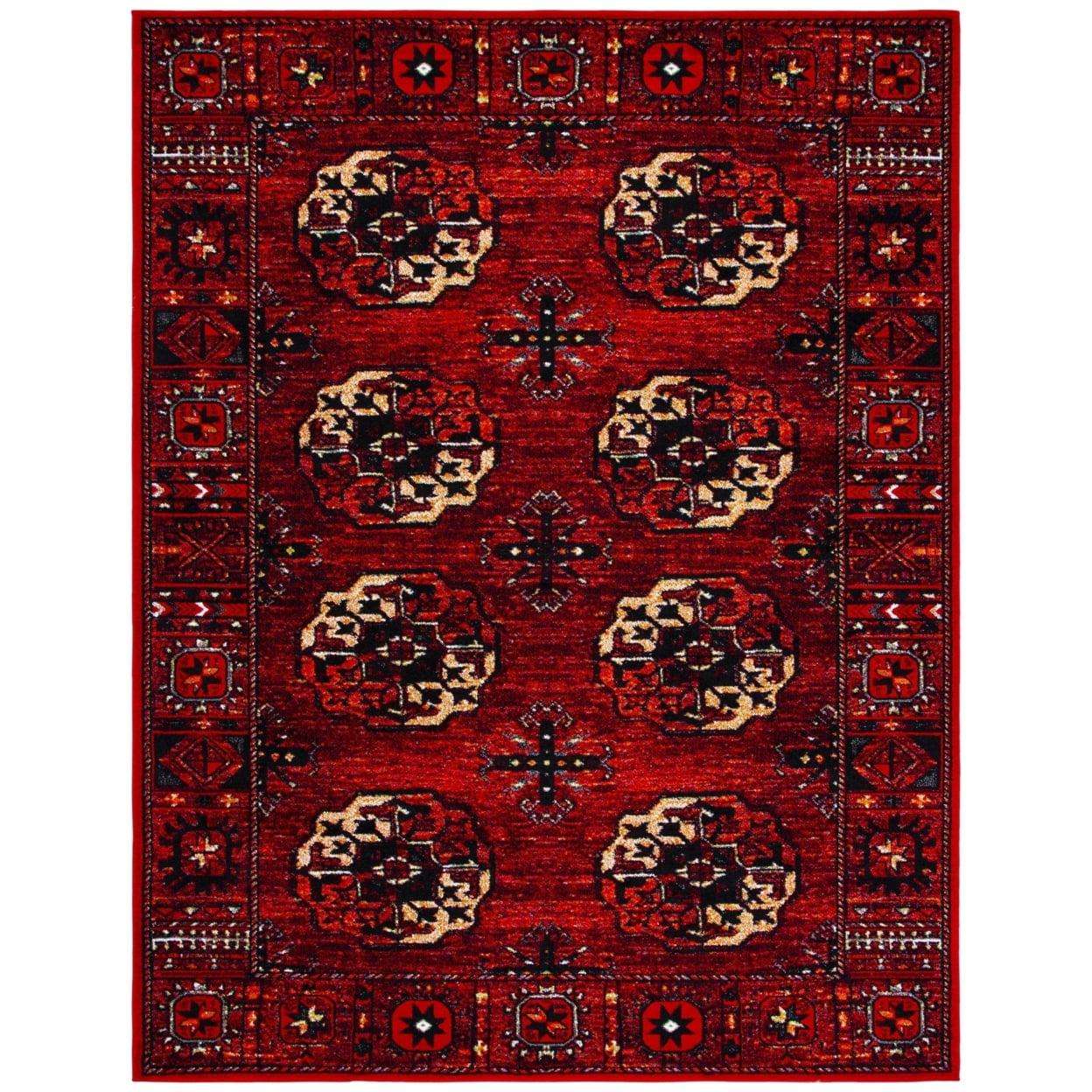 Vintage Hamadan VTH212 Power Loomed Indoor Accent Rug - Red/Multi - 2'7"x5' - Safavieh