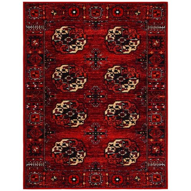 Vintage Hamadan VTH212 Power Loomed Indoor Area Rug - Red/Multi - 6'7"x9' - Safavieh