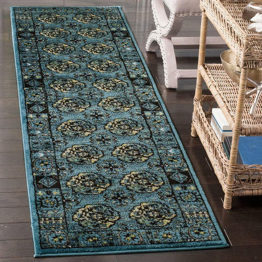 Vintage Hamadan VTH212 Power Loomed Indoor Runner Rug - Blue/Multi - 2'3"x8' - Safavieh