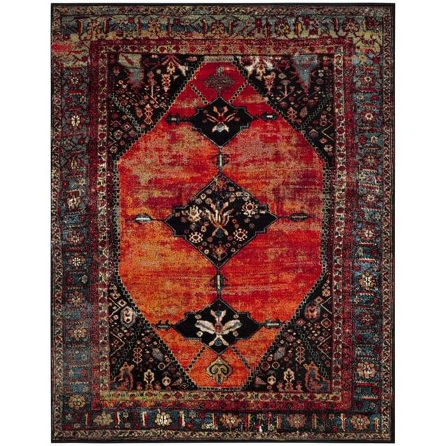 Vintage Hamadan VTH217 Power Loomed Indoor Runner Rug - Orange/Multi - 2'3"x12' - Safavieh