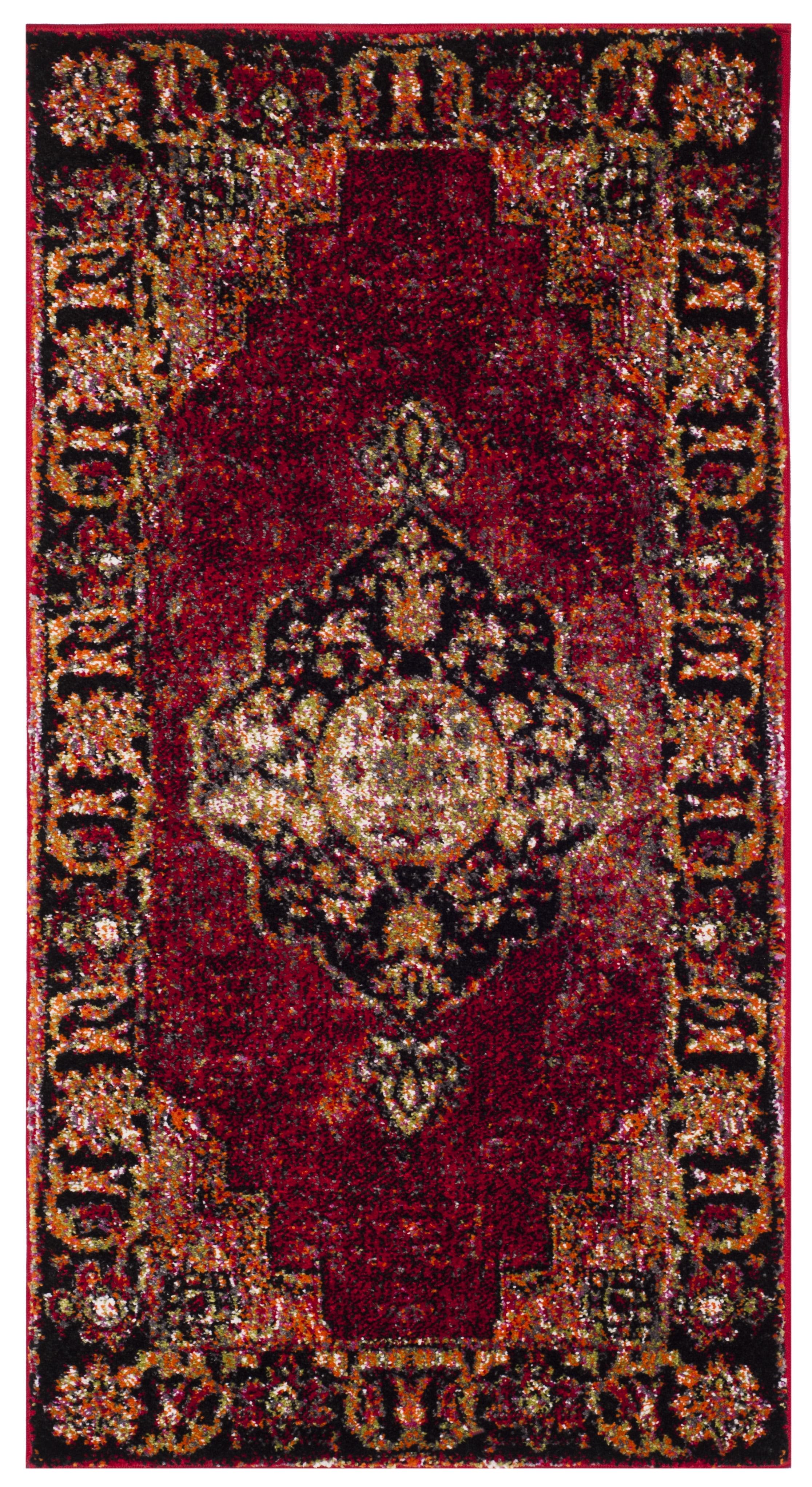 Vintage Hamadan VTH219 Power Loomed Indoor Accent Rug - Red/Multi - 2'3"x4' - Safavieh.