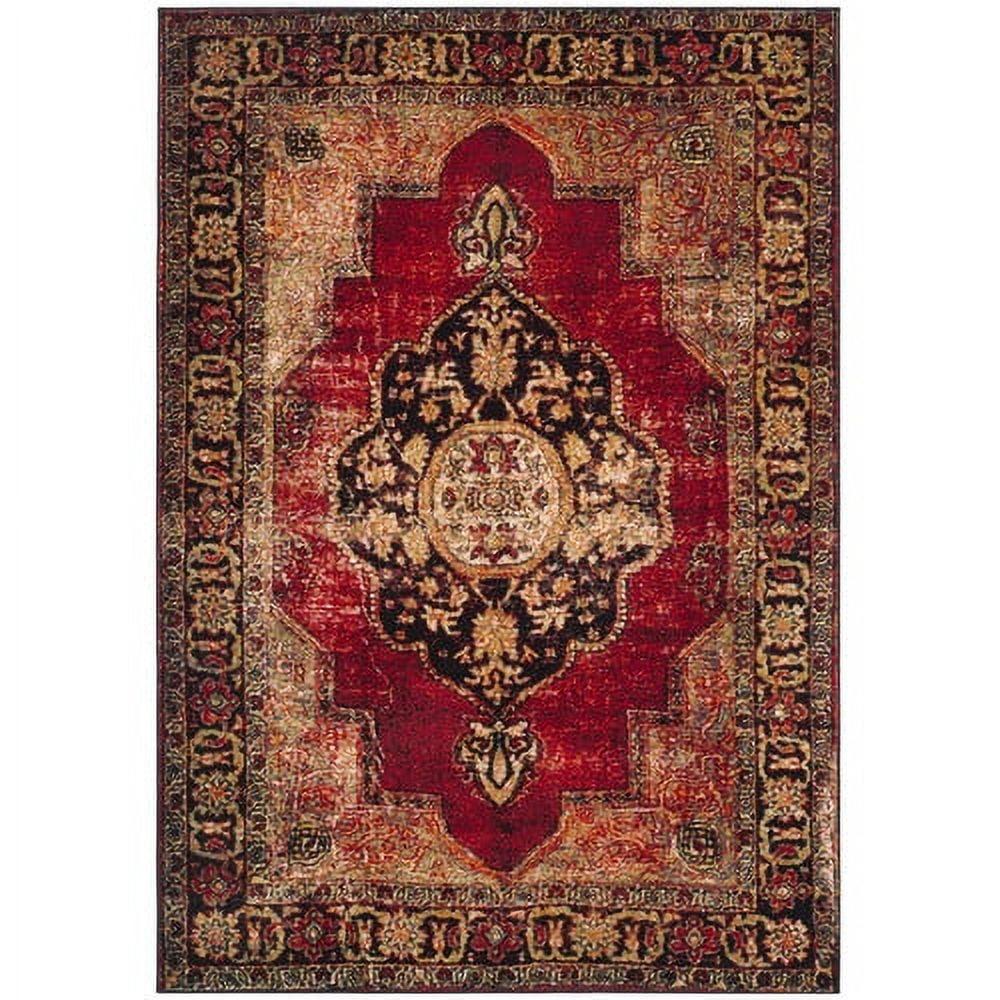 Vintage Hamadan VTH219 Power Loomed Indoor Area Rug - Red/Multi - 4'x6' - Safavieh.
