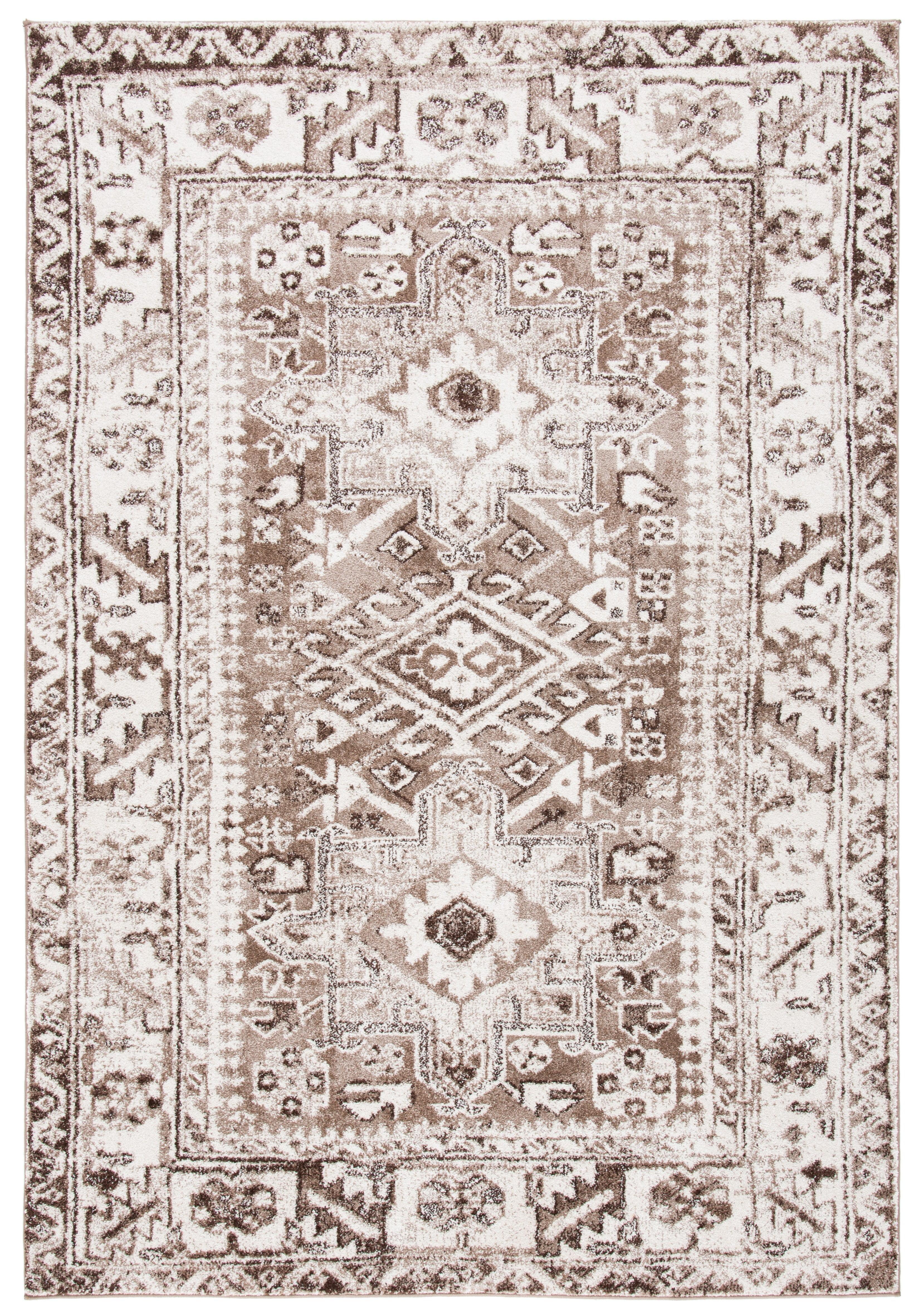 Vintage Hamadan VTH211 Power Loomed Area Rug - Brown/Ivory - 8'x10' - Safavieh.