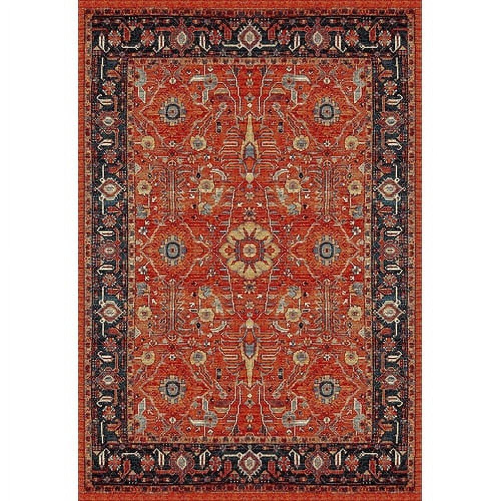 Vintage Hamadan VTH220 Power Loomed Indoor Area Rug - Orange/Navy - 6'7"x9' - Safavieh.