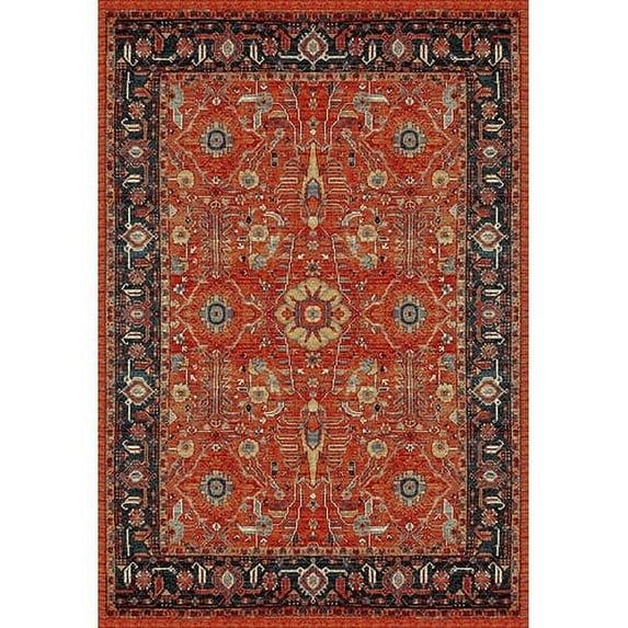 Vintage Hamadan VTH220 Power Loomed Indoor Area Rug - Orange/Navy - 8'x10' - Safavieh