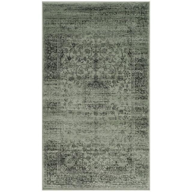Vintage VTG113 Power Loomed Accent Rug Spruce 3'-3" X 5'-7" - Safavieh.
